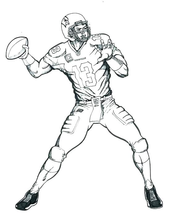 Nfl Football Player Coloring Page Pages Sheets Online 550x703 Nfl Football Player Coloring Page Pages Sheets Online