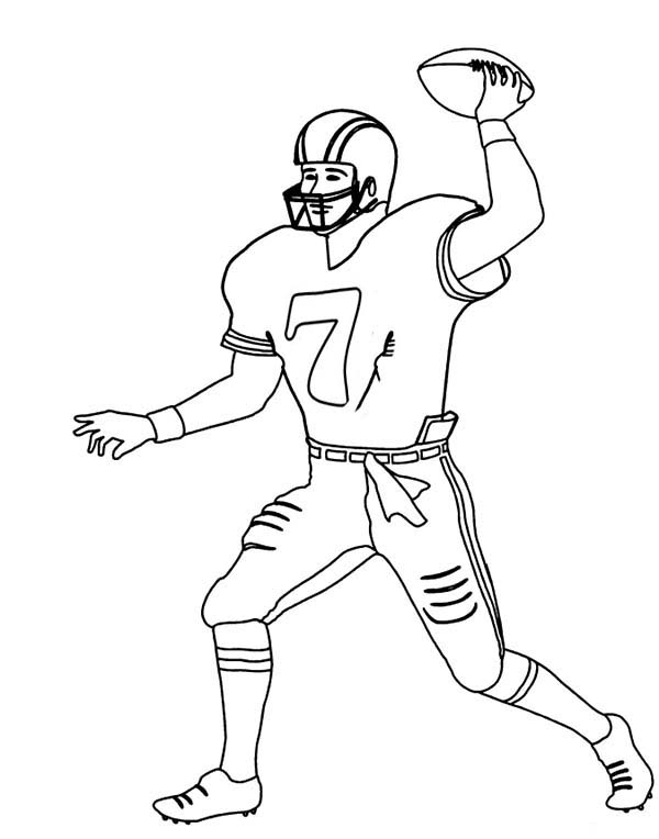 Player Number 7 In Nfl Coloring Page Color Luna 600x764 Player Number 7 In Nfl Coloring Page Color Luna