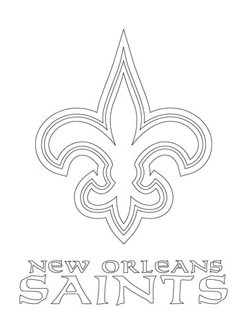 360x480 New Orleans Saints Color Pages