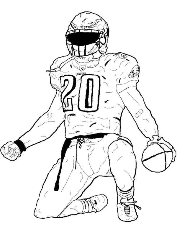 600x776 Nfl Football Player Coloring Pages Fancy Football Player Coloring