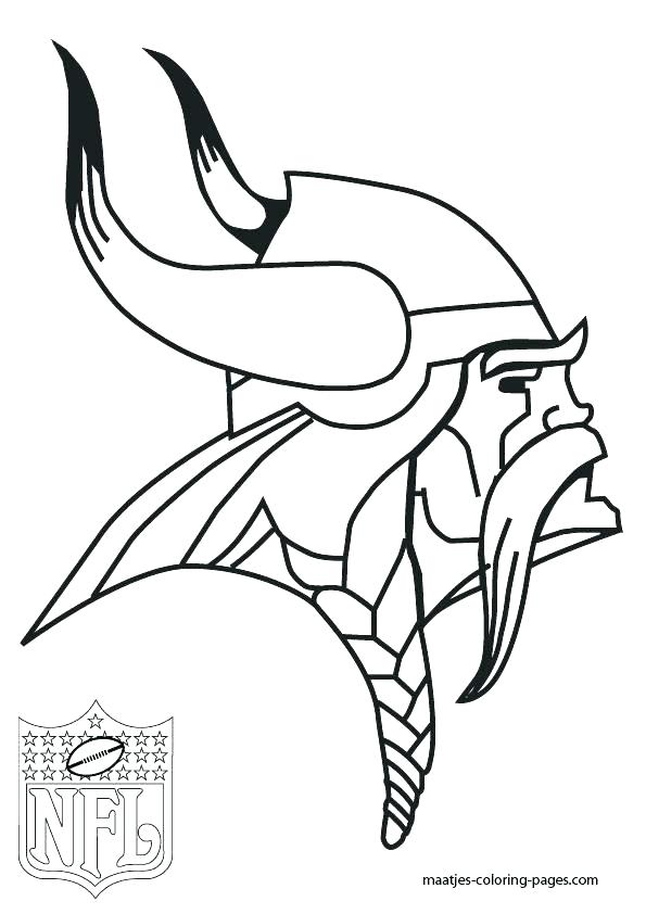 595x842 Nfl Team Helmets Coloring Pages Football Logos Vikings