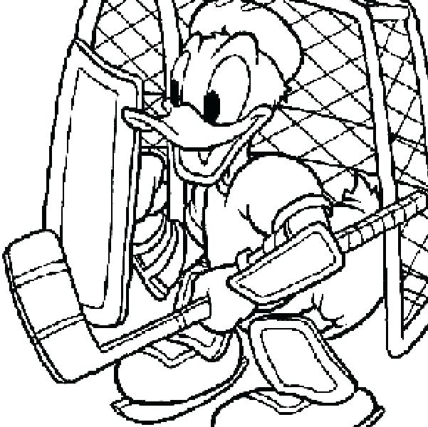 601x600 Hockey Coloring Page