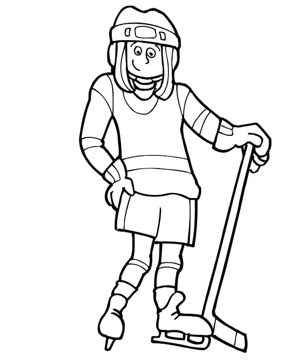 600x741 Coloring Pages Hockey Ice Hockey Coloring Pages Hockey Coloring