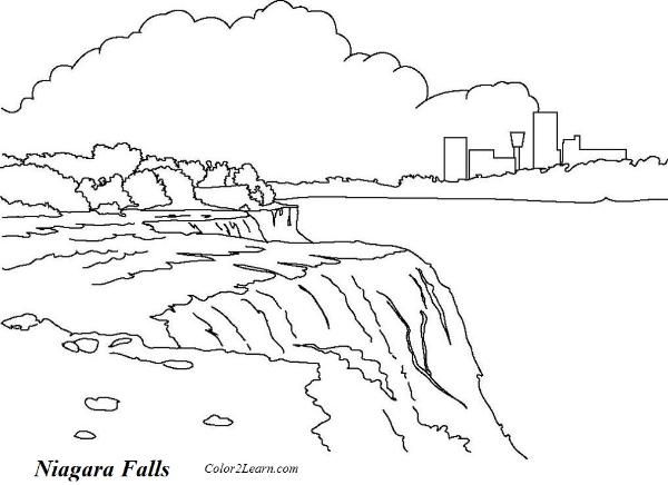 Niagara Falls Coloring Pages