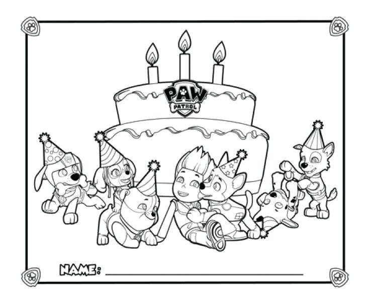 730x614 Nick Jr Printable Coloring Pages Happy Birthday From Paw Patrol