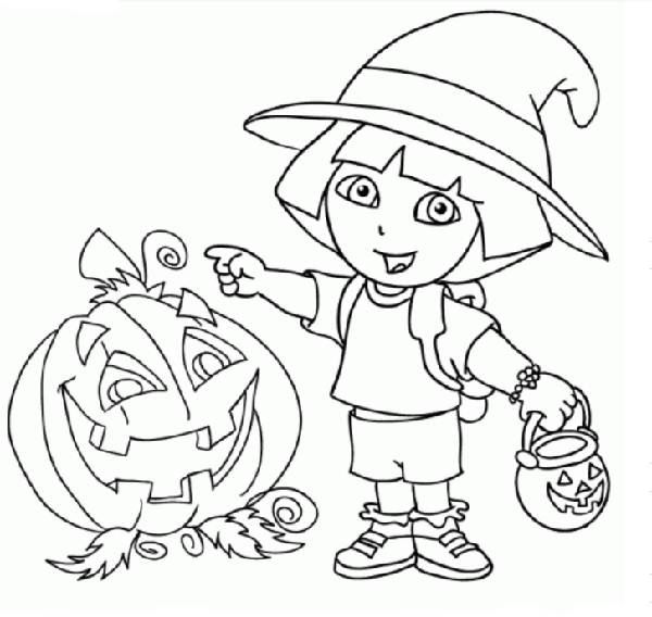 Nick Jr Halloween Coloring Pages 600x568 Nick Jr Halloween Coloring Pages