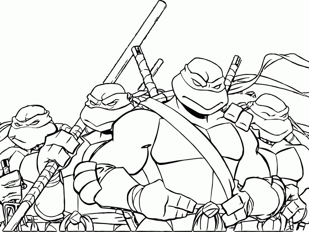 Teenage Mutant Ninja Turtles Coloring Pages 1024x768 Teenage Mutant Ninja Turtles Coloring Pages