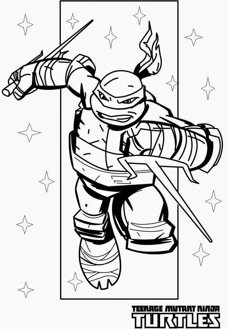 779x1124 Paper Coloring Pages Ninja Turtles Raphael 0n Action Coloring