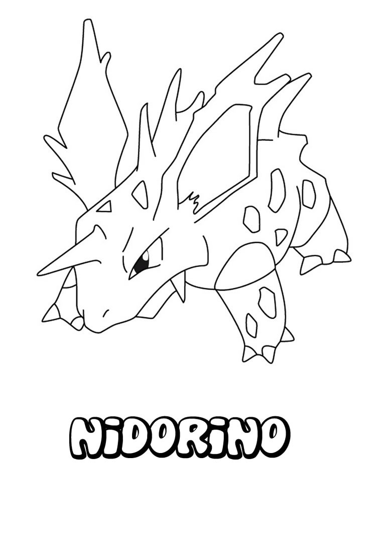 Nidorino Coloring Pages 749x1060 Nidorino Coloring Pages
