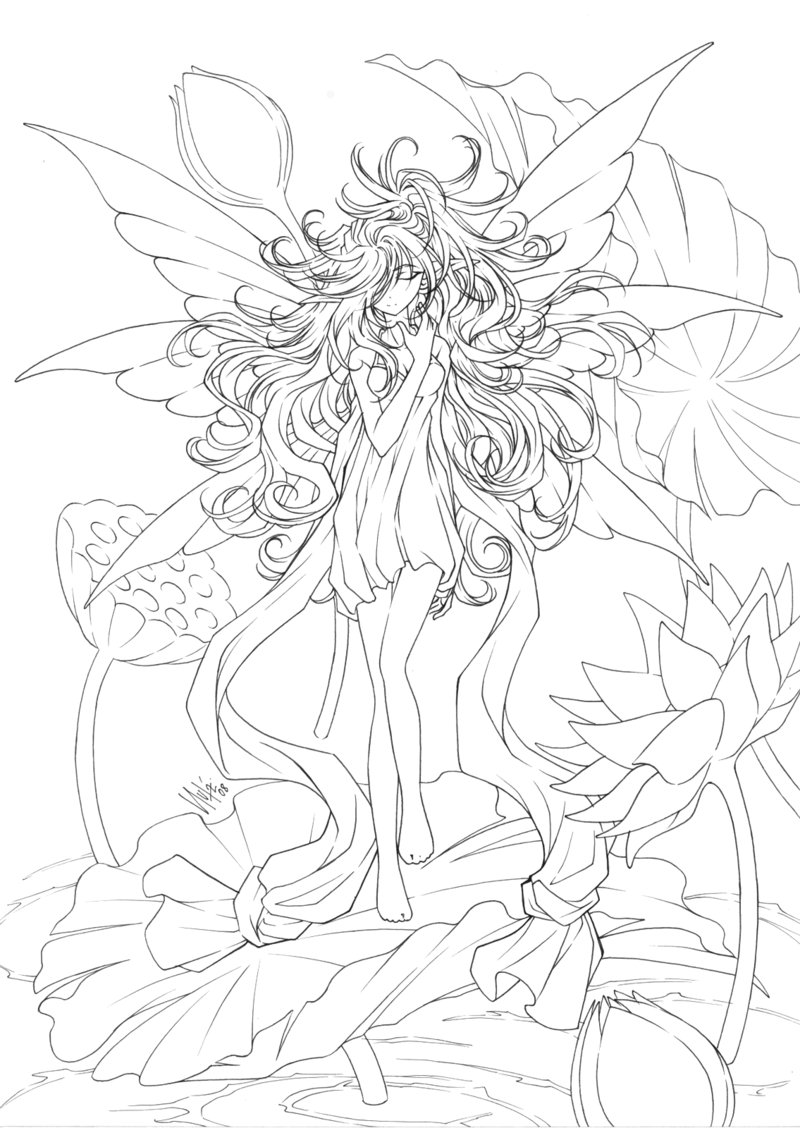 Water Fairies Coloring Pages 800x1128 Water Fairies Coloring Pages