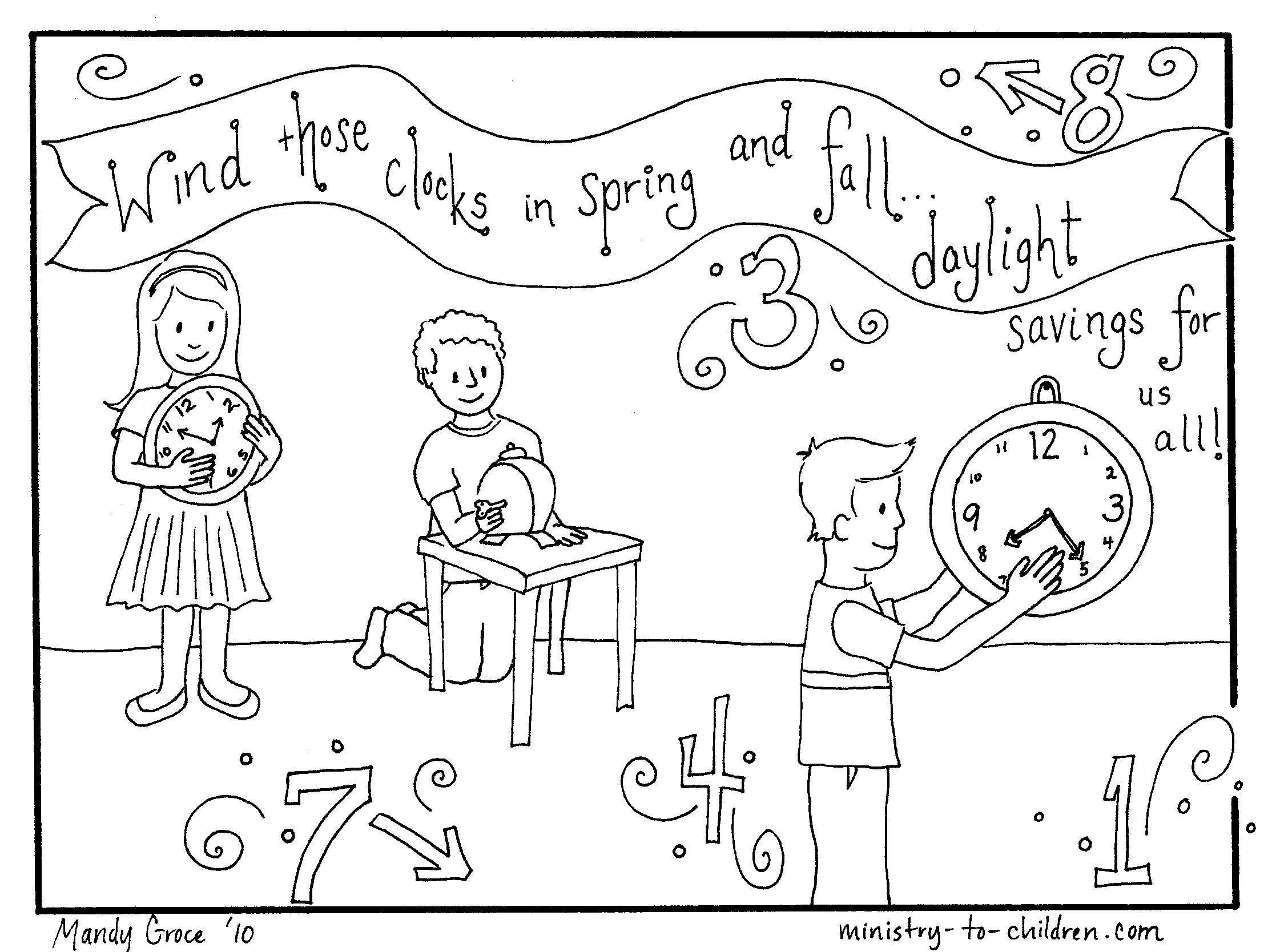 Coloring Page About Daylight Savings Time Httpministry 2235x1668 Coloring Page About Daylight Savings Time Httpministry
