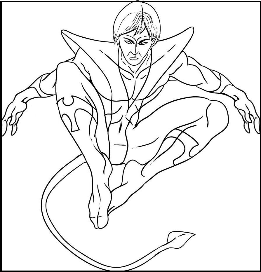 Nightcrawler Coloring Pages