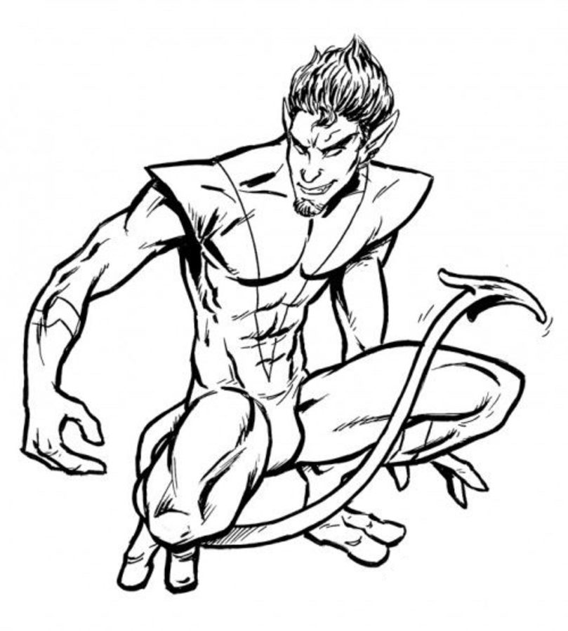 809x900 Coloring Pages Nightcrawler, Printable For Kids Amp Adults, Free