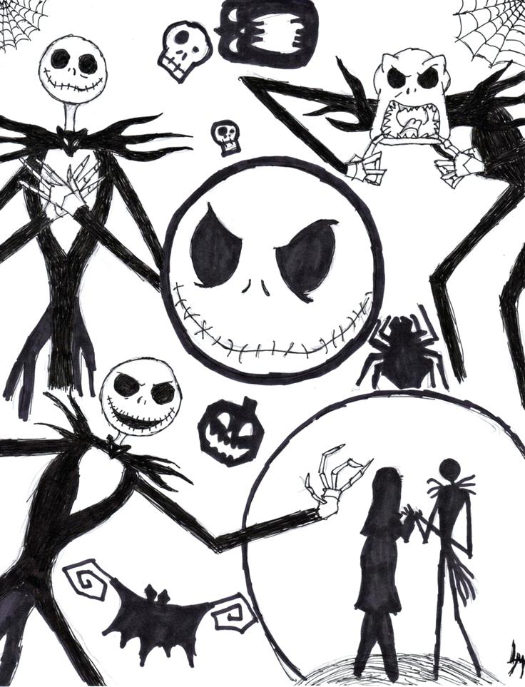 Cute Nightmare Before Christmas Coloring Pages To Amusing Draw 736x963 Cute Nightmare Before Christmas Coloring Pages To Amusing Draw
