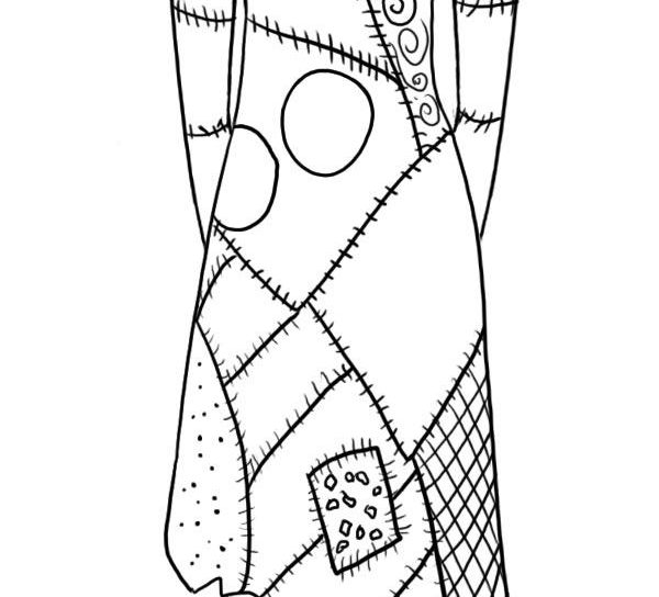 600x544 Sally Nightmare Before Christmas Coloring Pages Cartoons Jack