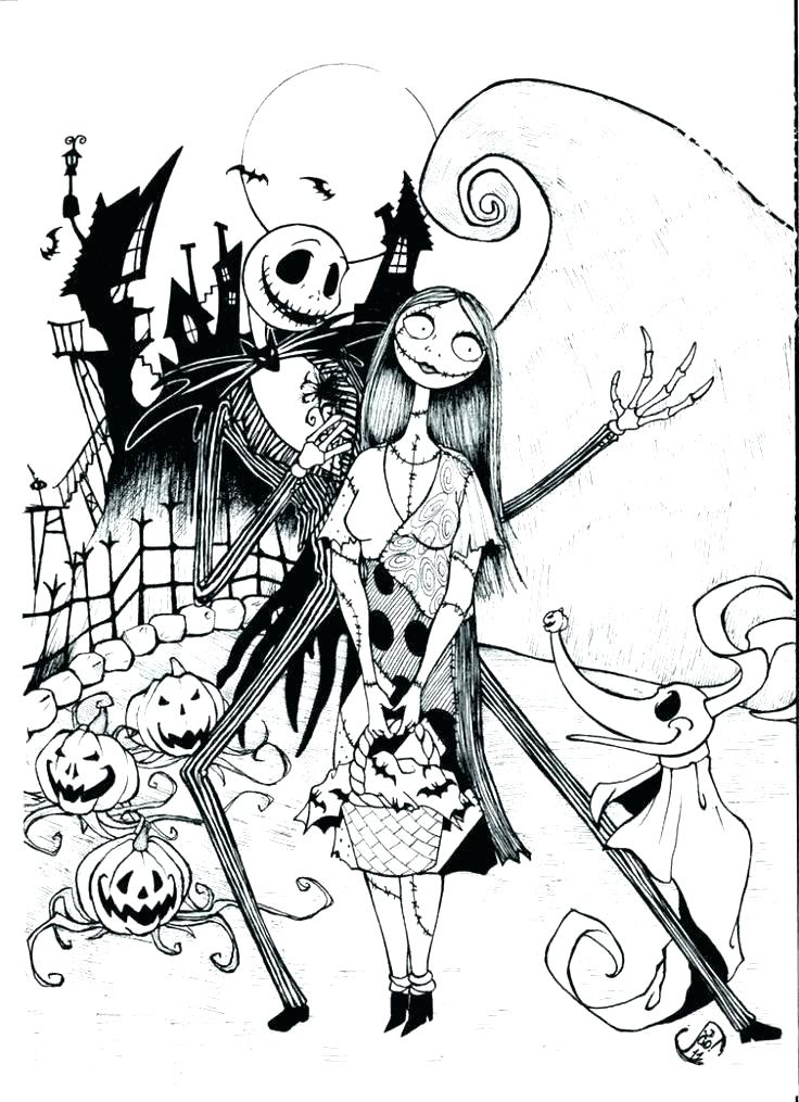 Nightmare Before Christmas Jack Coloring Pages at GetColorings.com ...