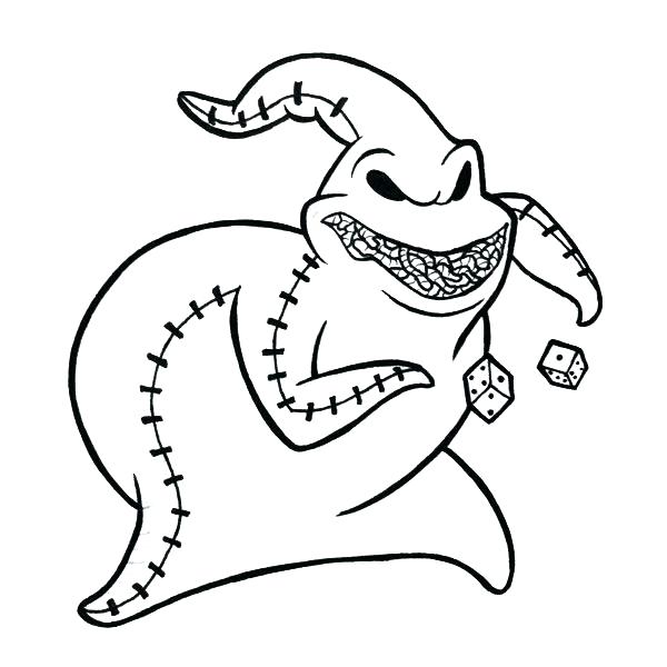 Nightmare Before Christmas Coloring Pages Oogie Boogie Color 600x600 Nightmare Before Christmas Coloring Pages Oogie Boogie Color