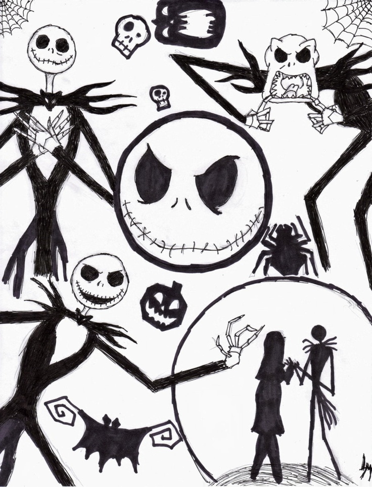 Nightmare Before Christmas Printable Coloring Pages Many 736x963 Nightmare Before Christmas Printable Coloring Pages Many