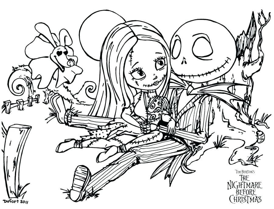 The Nightmare Before Christmas Coloring Pages Free Printable 900x687 The Nightmare Before Christmas Coloring Pages Free Printable
