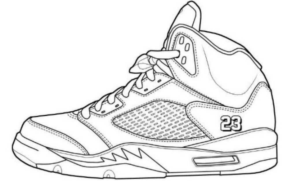 1024x628 Jordan Shoes Coloring Pages 30510