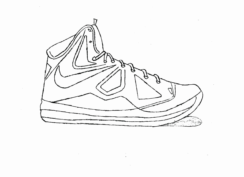 1024x745 Nike Shoe Template Elegant Shoe Coloring Shoe Coloring Pages