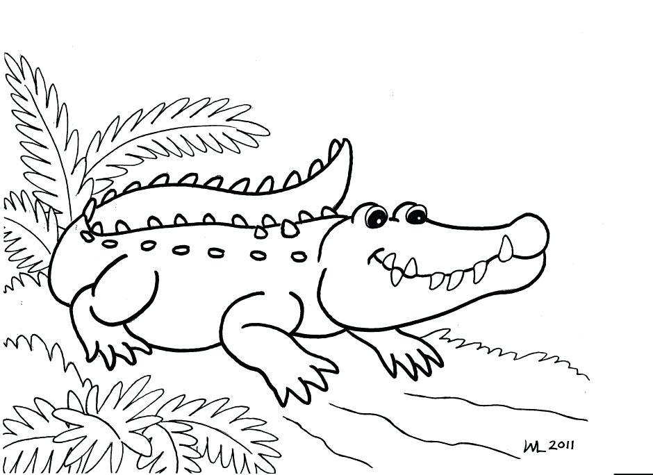 940x684 Crocodile Coloring Page Crocodile Coloring Page Cute Crocodile