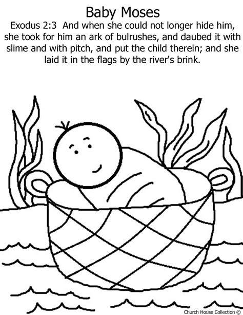 474x613 Moses, Moses Found Safely In River Of Nile Coloring Page, Coloring