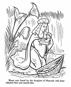 236x288 Nile River Coloring Pages Sunday School Coloring Page Moses