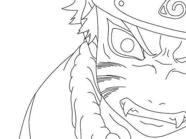 612x459 Naruto Coloring Pages Nine Tailed Fox