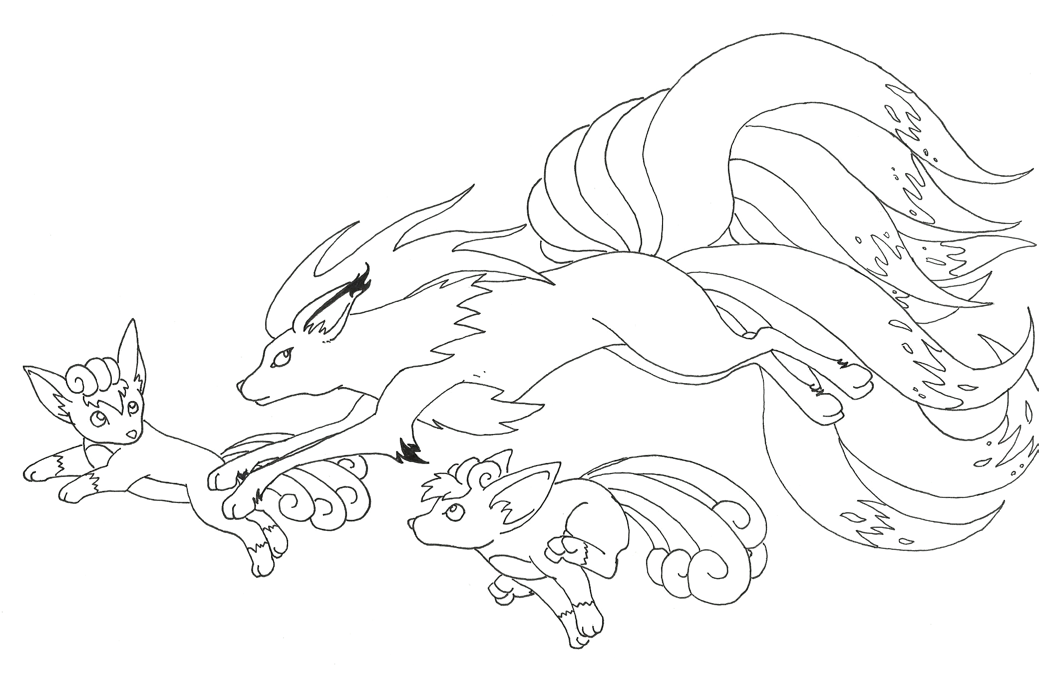 2081x1351 Vulpix Coloring Pages