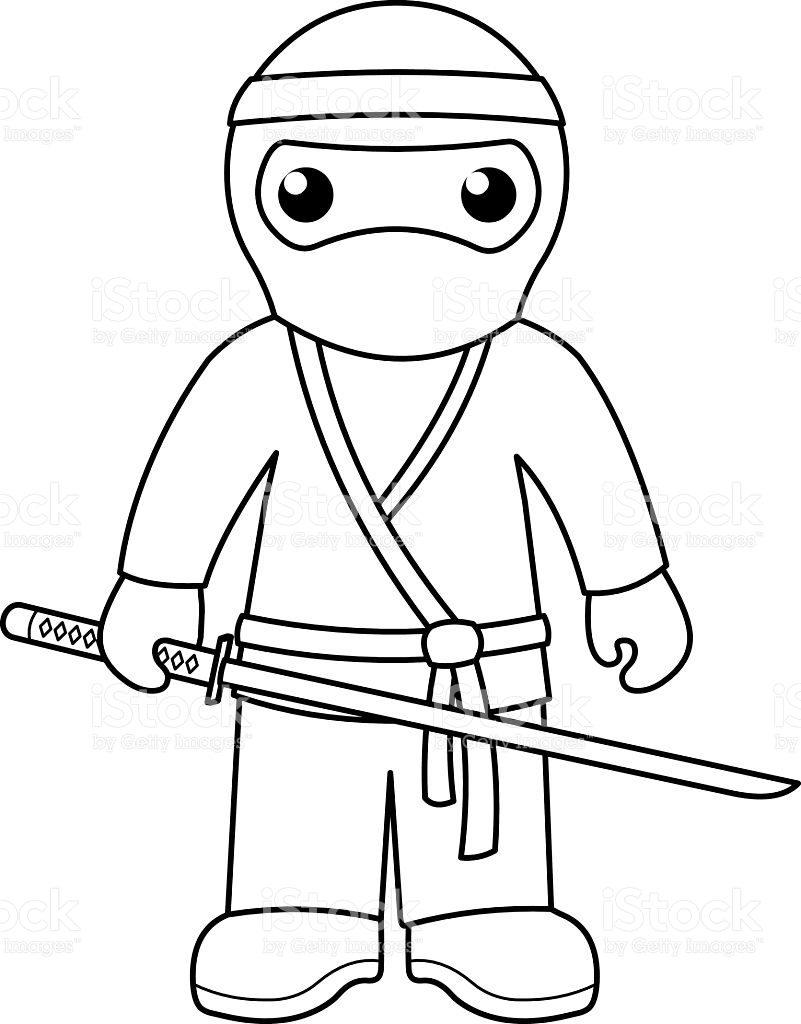 801x1024 Ninja Coloring Pages Printable
