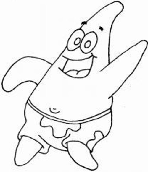 Patrick Star Coloring Pages For Kids Gtgt Disney Coloring Pages 500x582 Patrick Star Coloring Pages For Kids Gtgt Disney Coloring Pages