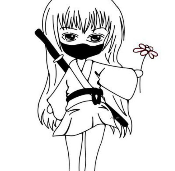 Girl Ninja Coloring Pages Ninja Coloring Pages Cute Ninja Girl 612x600 Girl Ninja Coloring Pages Ninja Coloring Pages Cute Ninja Girl