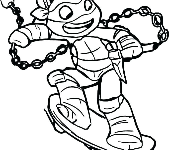 Ninja Turtle Christmas Coloring Pages