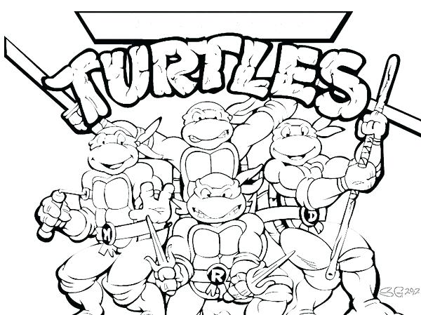 600x449 Teenage Mutant Ninja Turtles Coloring Pages Pdf