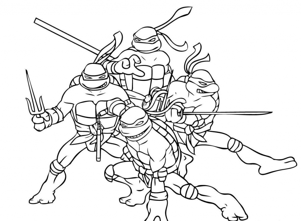 Ninja Turtles Coloring Pages To Print 1024x751 Ninja Turtles Coloring Pages To Print