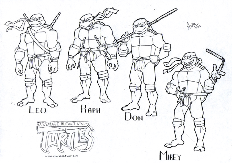 Simple Teenage Mutant Ninja Turtles Coloring Pages 815x574 Simple Teenage Mutant Ninja Turtles Coloring Pages