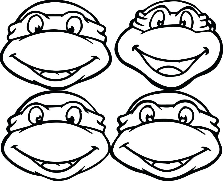 948x771 Ninja Turtle Faces Coloring Pages Ninja Turtles Colors