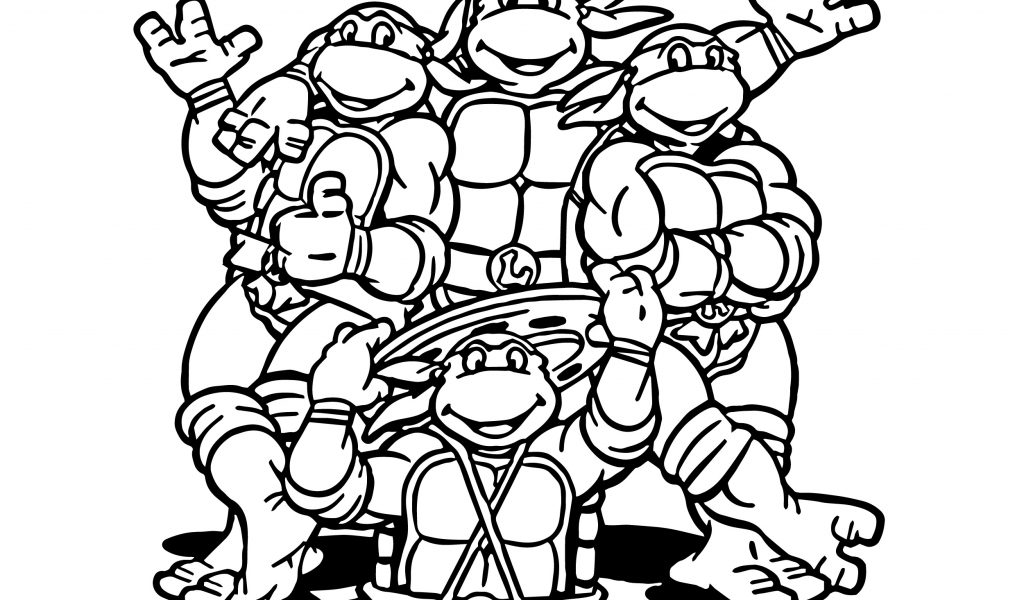 Teenage Mutant Ninja Turtle Coloring Pages Timykids 1024x600 Teenage Mutant Ninja Turtle Coloring Pages Timykids