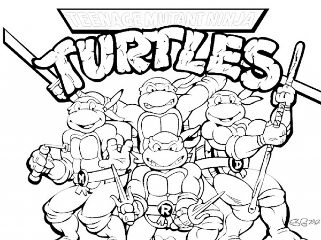 Ninja Turtles Coloring Pages Michelangelo