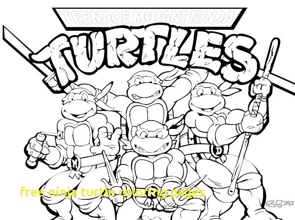Free Ninja Turtle Coloring Pages With 7 Teenage Mutant Ninja 600x449 Free Ninja Turtle Coloring Pages With 7 Teenage Mutant Ninja