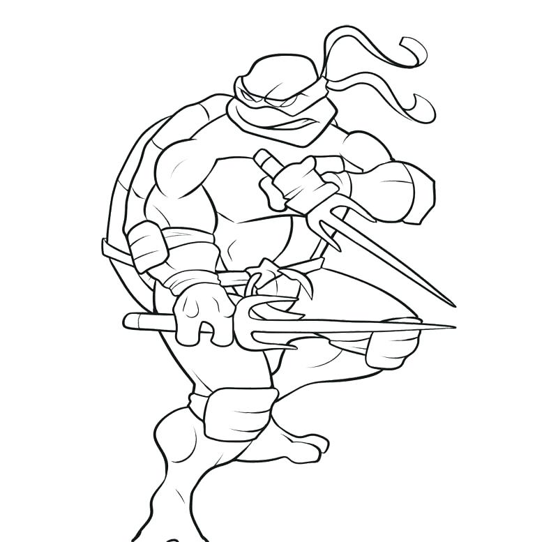 800x777 Ninja Turtles Coloring Pages From Animated Cartoons Of Ninja