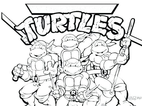 500x374 Teenage Mutant Ninja Turtle Coloring Pages Printable Teenage