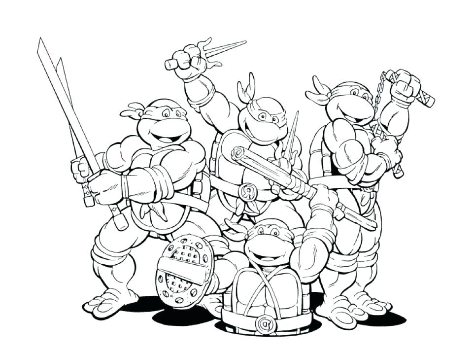 960x716 Teenage Mutant Ninja Turtles Coloring Pages Donatello Ninja Turtle