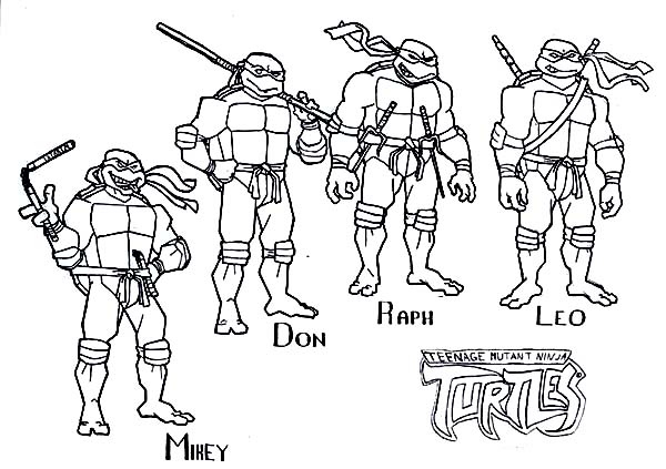 600x423 Tmnt Coloring Pages