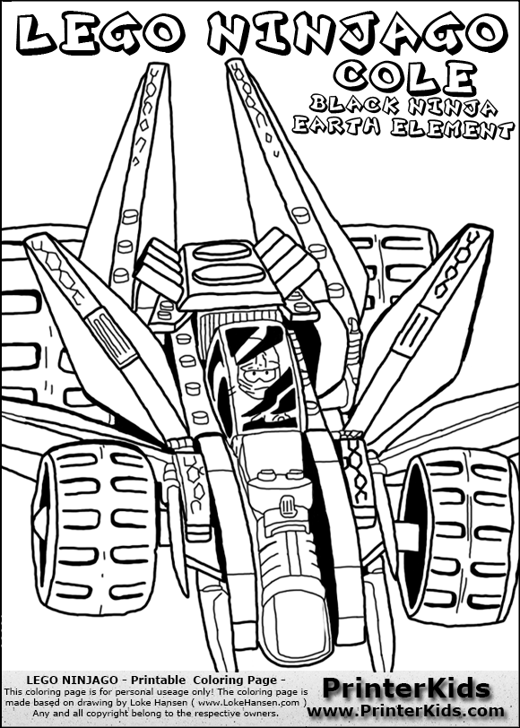 580x812 Bright Design Ninja Ninjago Coloring Pages