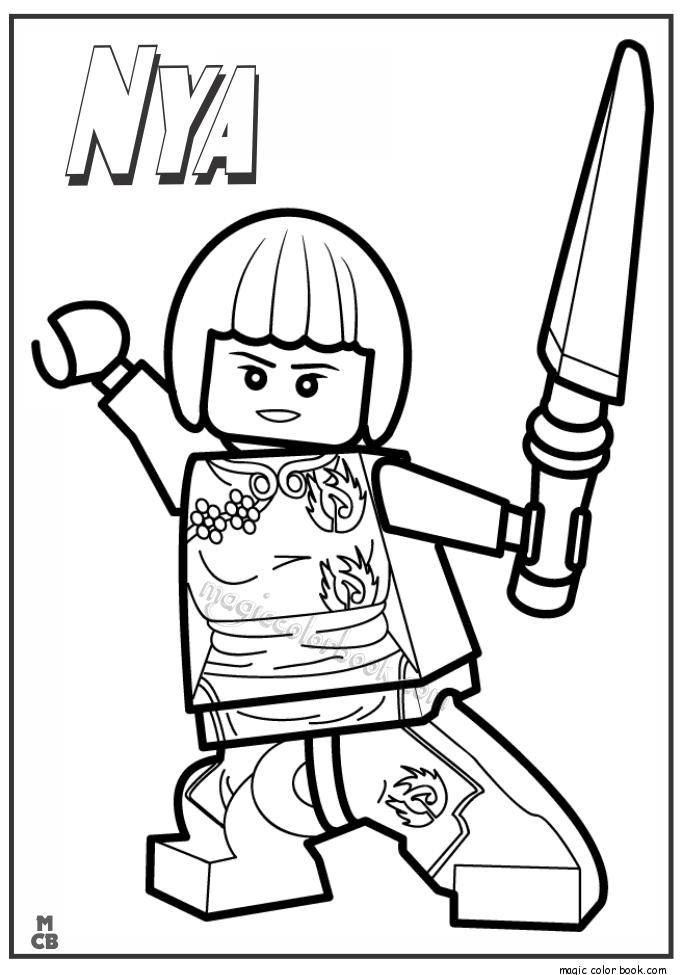 Ninjago Lego Coloring Pages Nya 685x975 Ninjago Lego Coloring Pages Nya