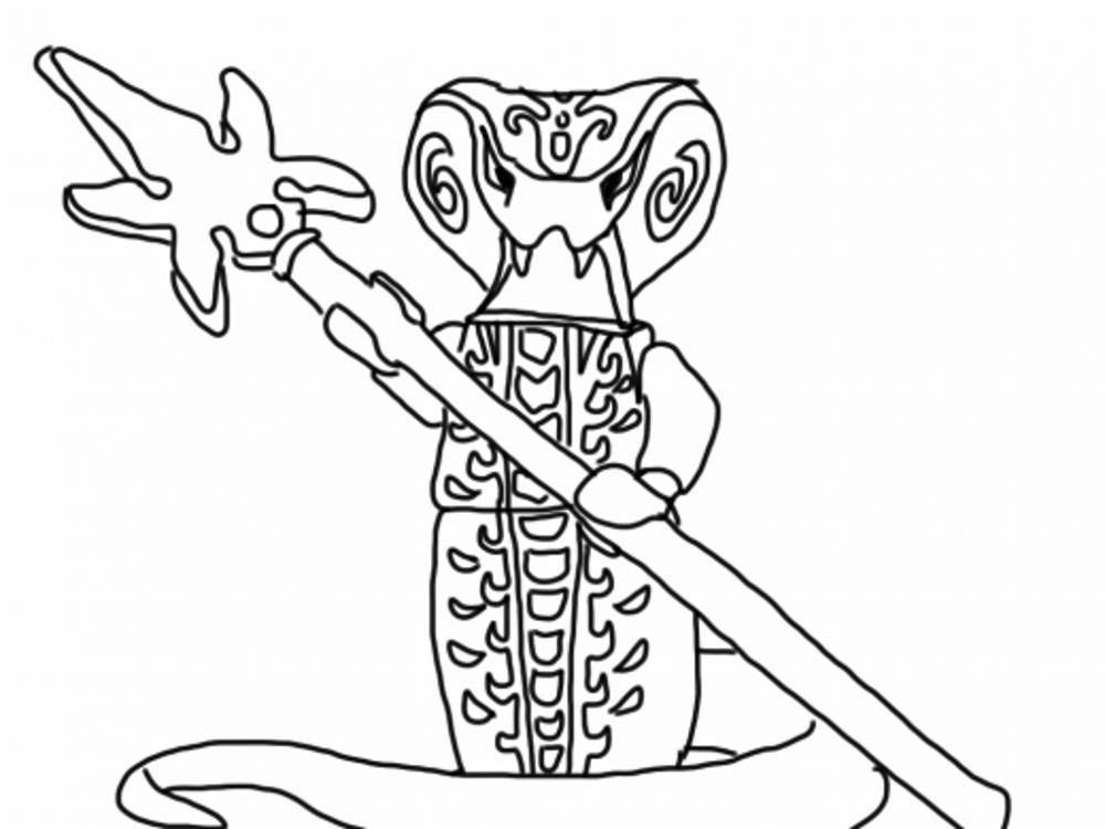 1000x750 Lego Ninjago Coloring Pages Snakes