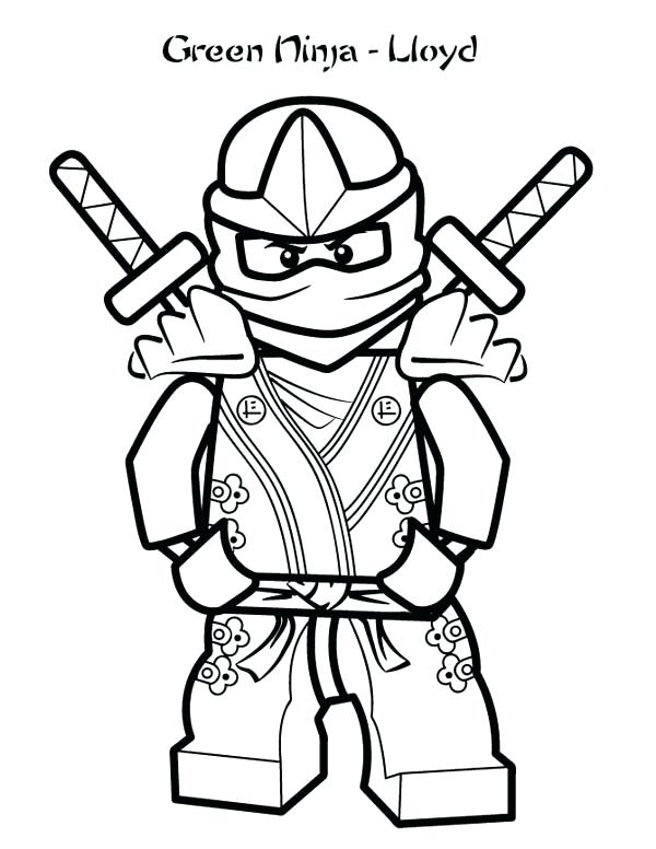 600x776 Ninja Coloring Sheets Ninjago Lloyd Coloring Pages Green Ninja