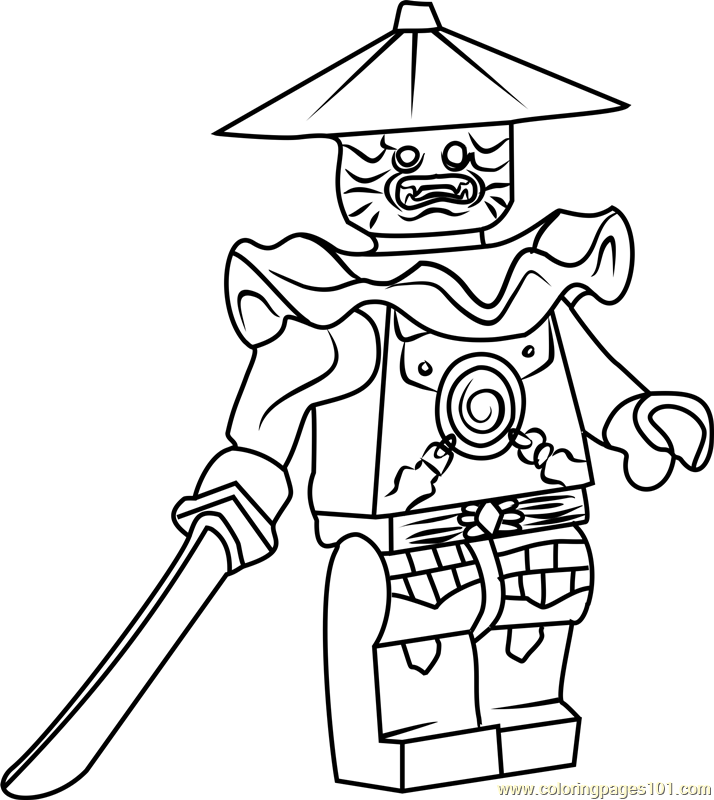 714x800 Ninjago Stone Swordsman Coloring Page